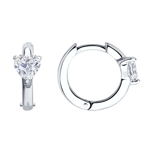 Серьги из серебра с фианитами Ювелирное изделие - Серьги из серебра с фианитами в магазине Best-Gold 140727