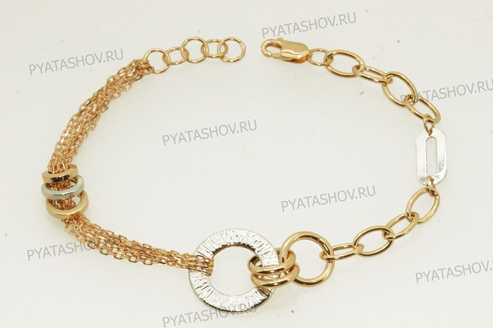 Браслет из комбинированного золота Ювелирное изделие - Браслет из комбинированного золота в магазине Best-Gold 123262