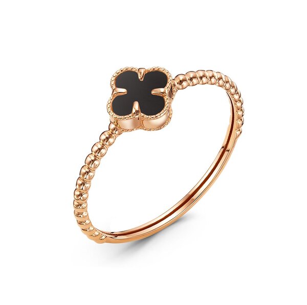 Ювелирное изделие - Кольцо в красном золоте с ониксом в магазине Best-Gold 140964