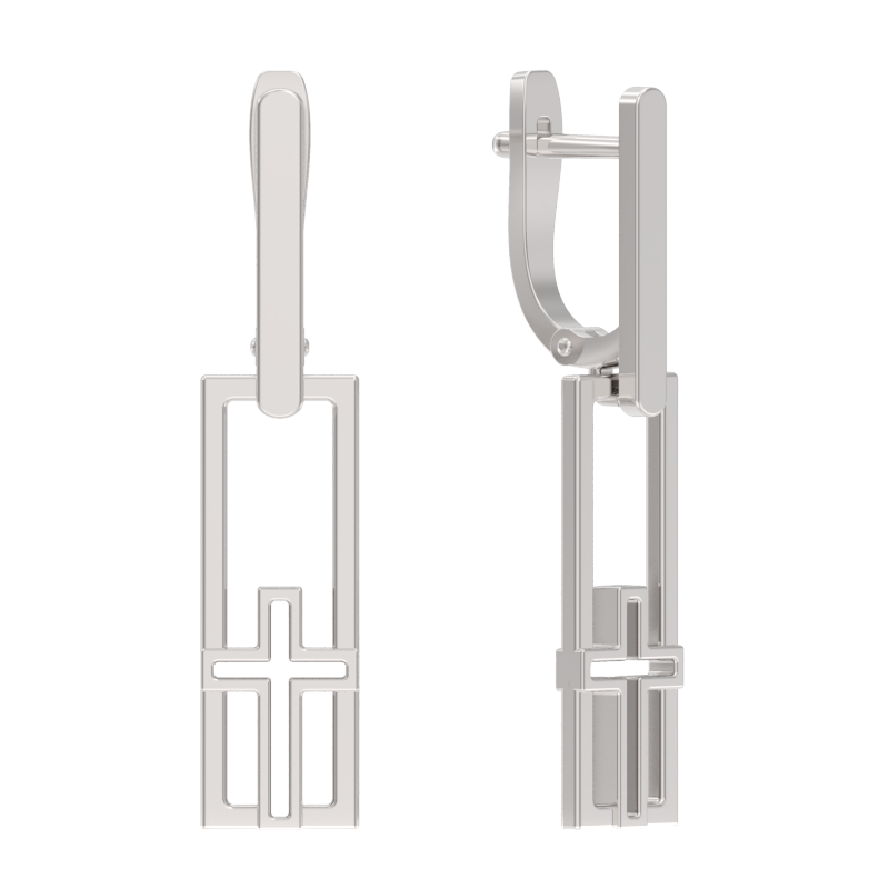 Серьги из серебра Ювелирное изделие - Серьги из серебра в магазине Best-Gold 101828