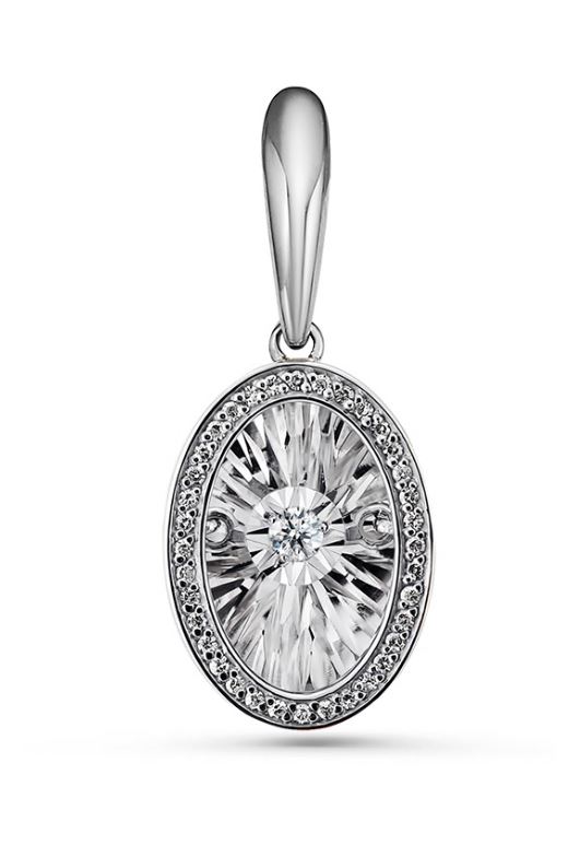 Подвеска из белого золота с бриллиантами Ювелирное изделие - Подвеска из белого золота с бриллиантами в магазине Best-Gold 149146