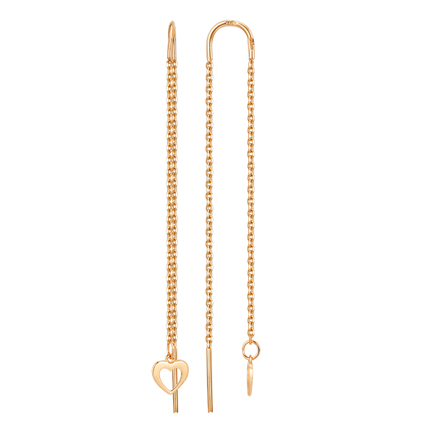 Ювелирное изделие - Серьги из красного золота в магазине Best-Gold 155359