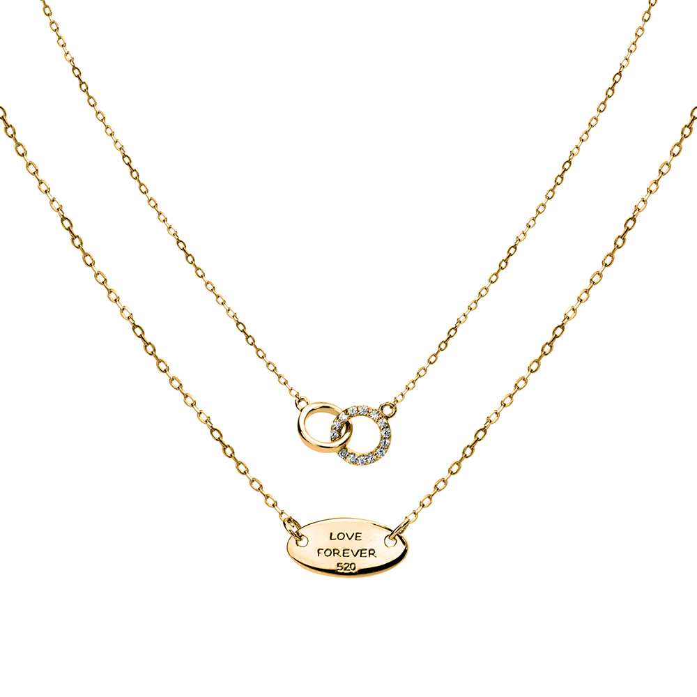 Ювелирное изделие - Колье из серебра с фианитами в магазине Best-Gold 097050