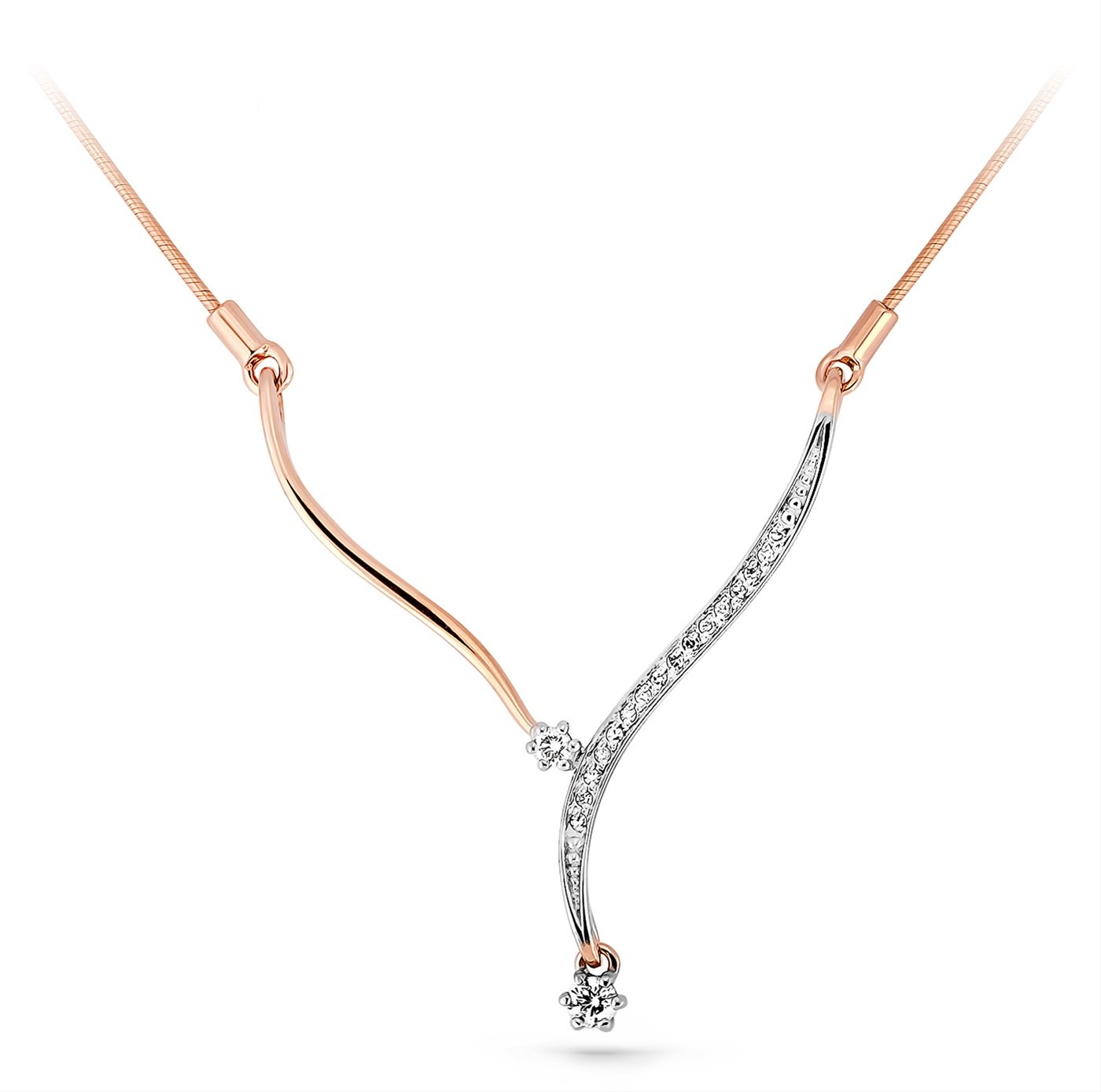 Ювелирное изделие - Колье из красного золота с бриллиантами в магазине Best-Gold 028956