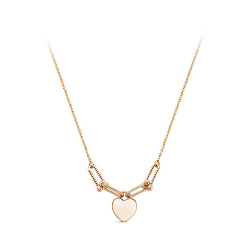 Колье из красного золота с фианитом Ювелирное изделие - Колье из красного золота с фианитом в магазине Best-Gold 028584