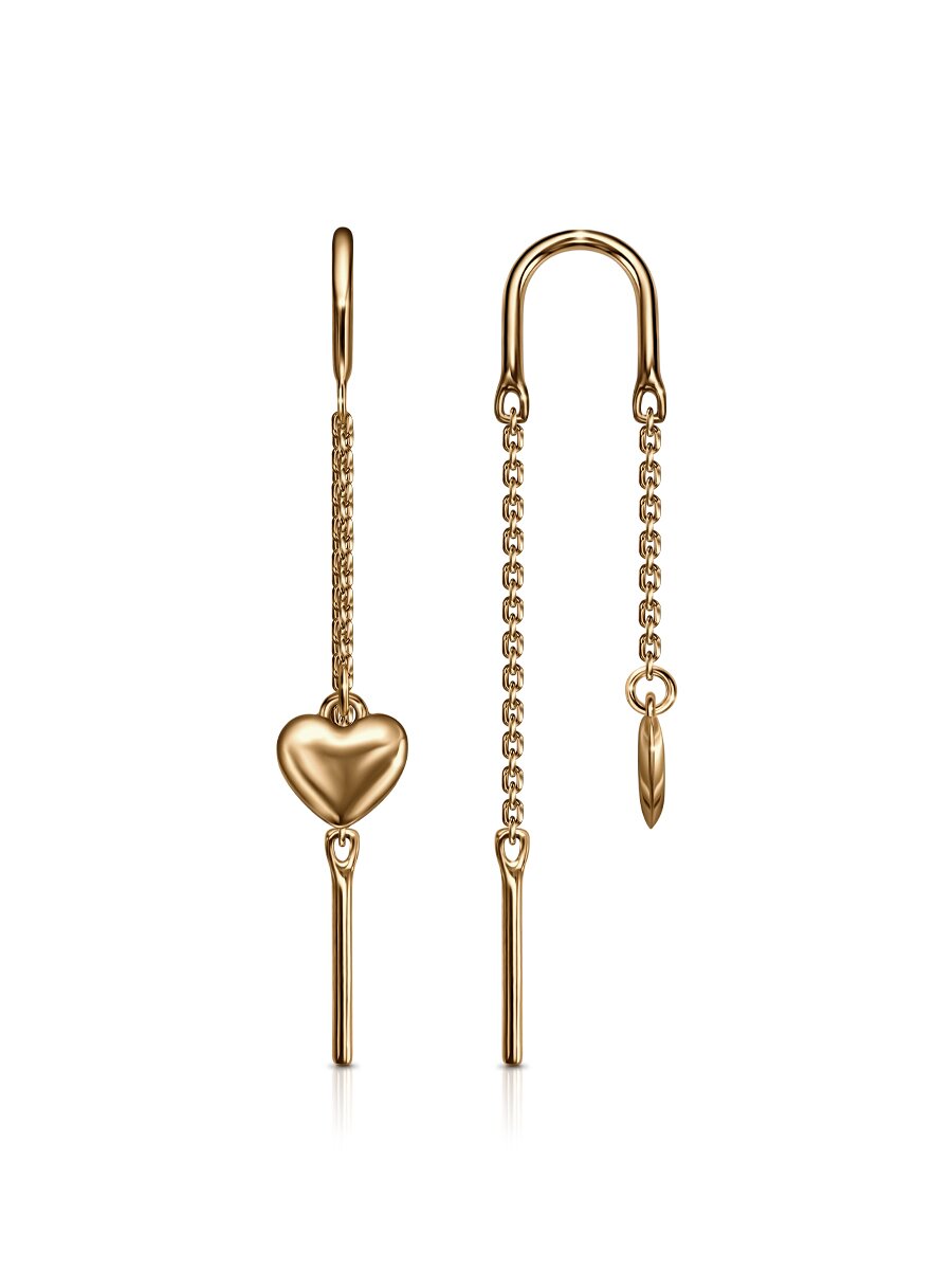 Серьги из красного золота Ювелирное изделие - Серьги из красного золота в магазине Best-Gold 150619