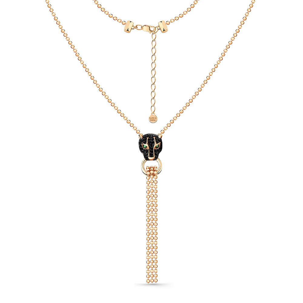 Колье из красного золота с фианитами Ювелирное изделие - Колье из красного золота с фианитами в магазине Best-Gold 140154