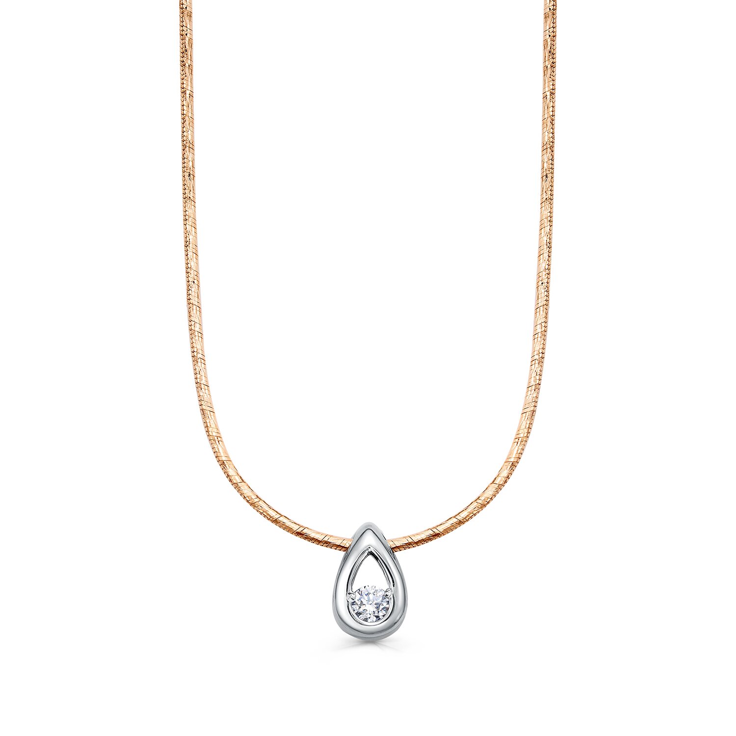 Ювелирное изделие - Колье из красного золота с бриллиантом в магазине Best-Gold 154973