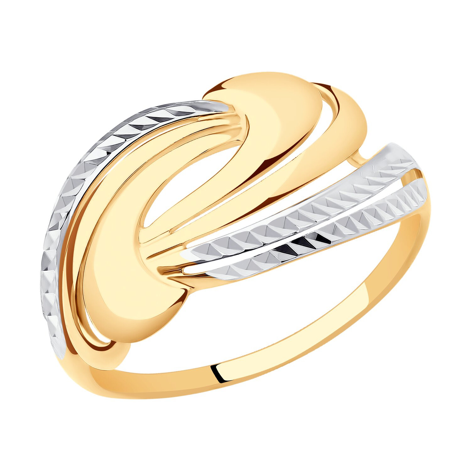 Ювелирное изделие - Кольцо из комбинированного золота в магазине Best-Gold 031895