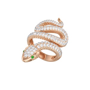 Кольцо из красного золота с фианитами Ювелирное изделие - Кольцо из красного золота с фианитами в магазине Best-Gold 028531