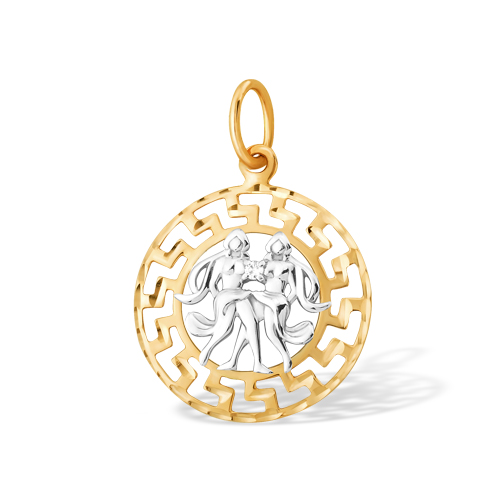 Ювелирное изделие - Подвеска из красного золота с фианитами в магазине Best-Gold 140355