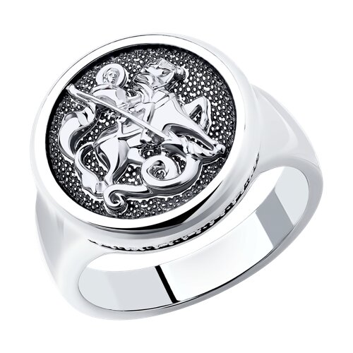 Печатка из серебра с фианитами Ювелирное изделие - Печатка из серебра с фианитами в магазине Best-Gold 149894