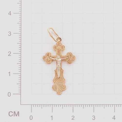 Ювелирное изделие - Крест из красного золота в магазине Best-Gold 025486