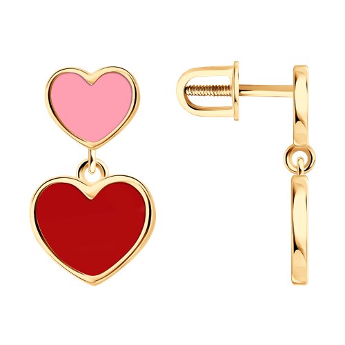 Ювелирное изделие - Серьги из серебра с эмалью в магазине Best-Gold 152742