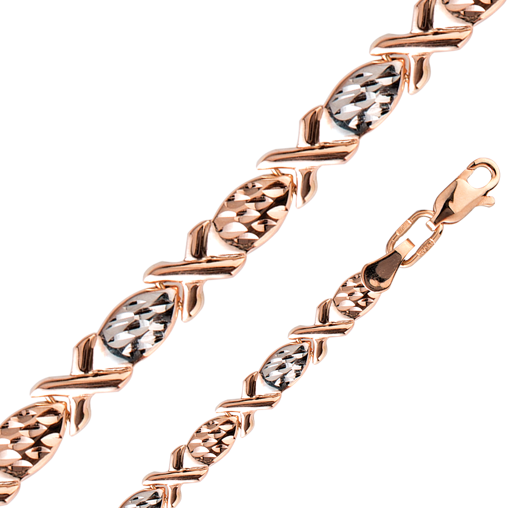 Браслет из комбинированного золота Ювелирное изделие - Браслет из комбинированного золота в магазине Best-Gold 015310