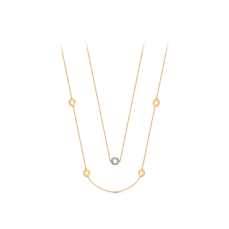 Колье из жёлтого золота с фианитами Ювелирное изделие - Колье из жёлтого золота с фианитами в магазине Best-Gold 105064