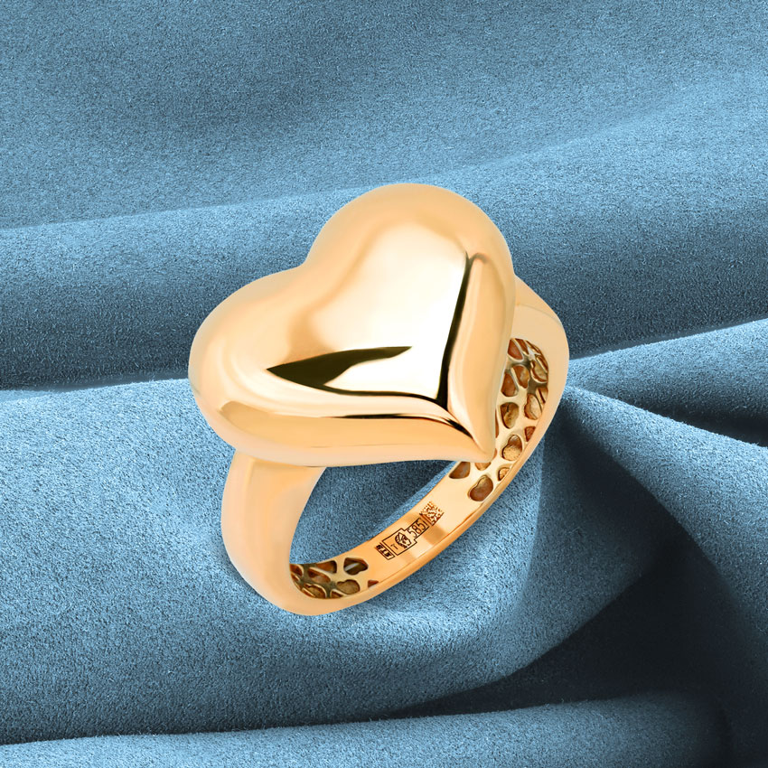 Кольцо из красного золота