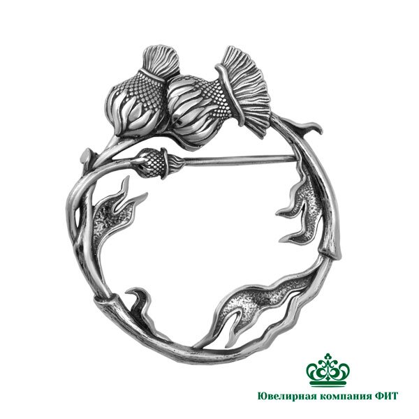 Ювелирное изделие - Брошь из серебра в магазине Best-Gold 153359