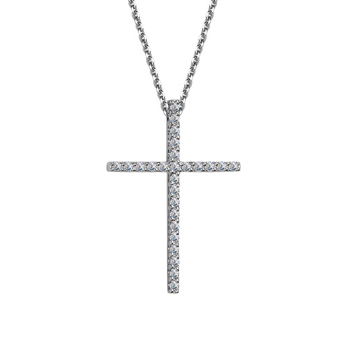 Колье из белого золота с бриллиантами Ювелирное изделие - Колье из белого золота с бриллиантами в магазине Best-Gold 086490