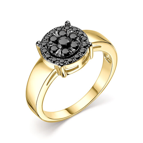 Кольцо из жёлтого золота с бриллиантами Ювелирное изделие - Кольцо из жёлтого золота с бриллиантами в магазине Best-Gold 030572