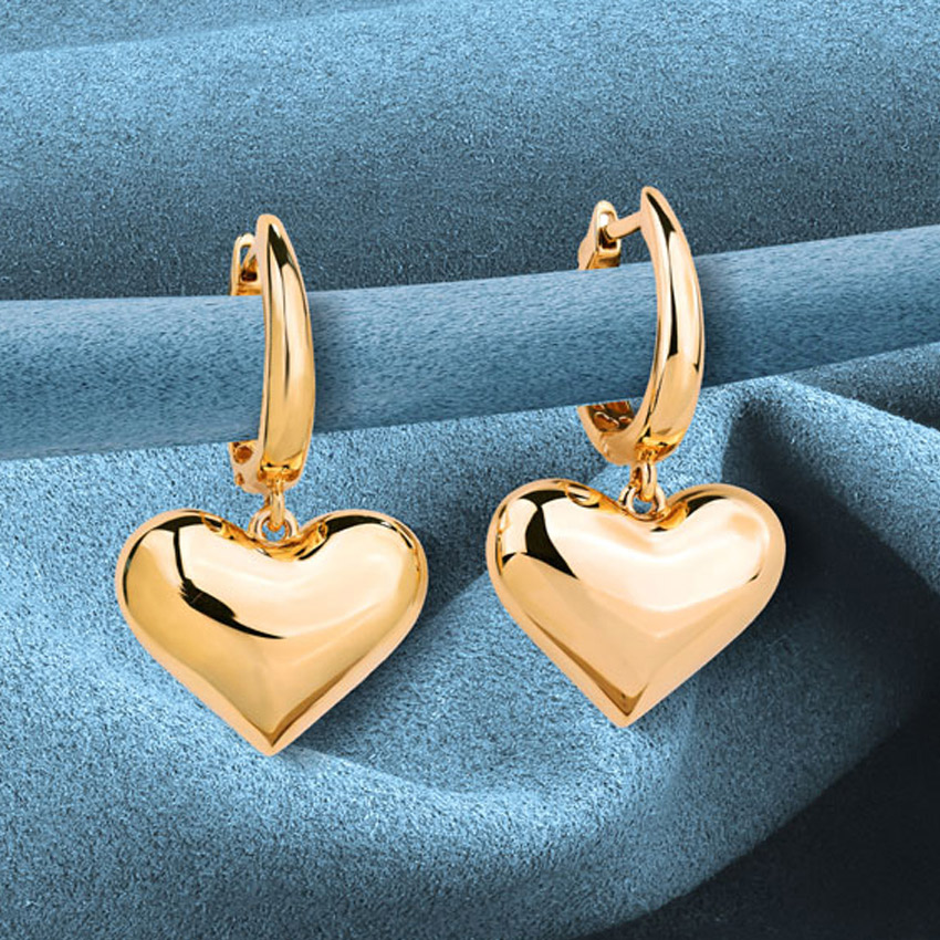 Серьги из красного золота