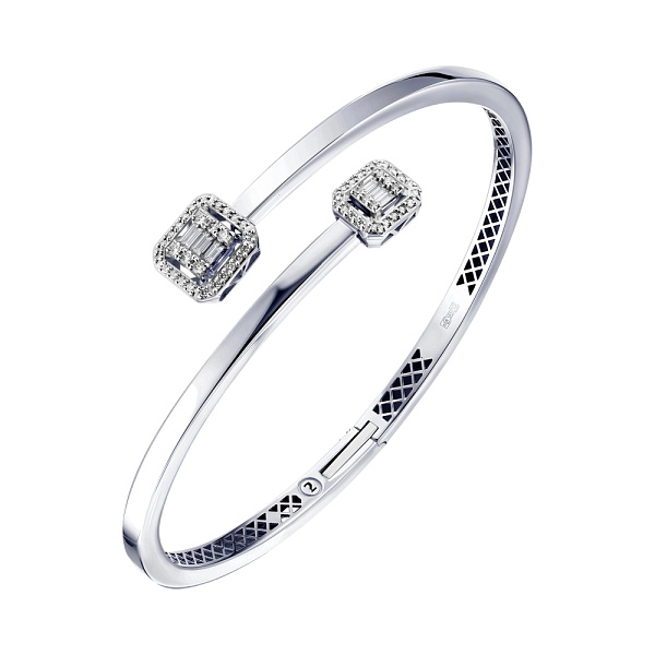 Браслет из белого золота с бриллиантами