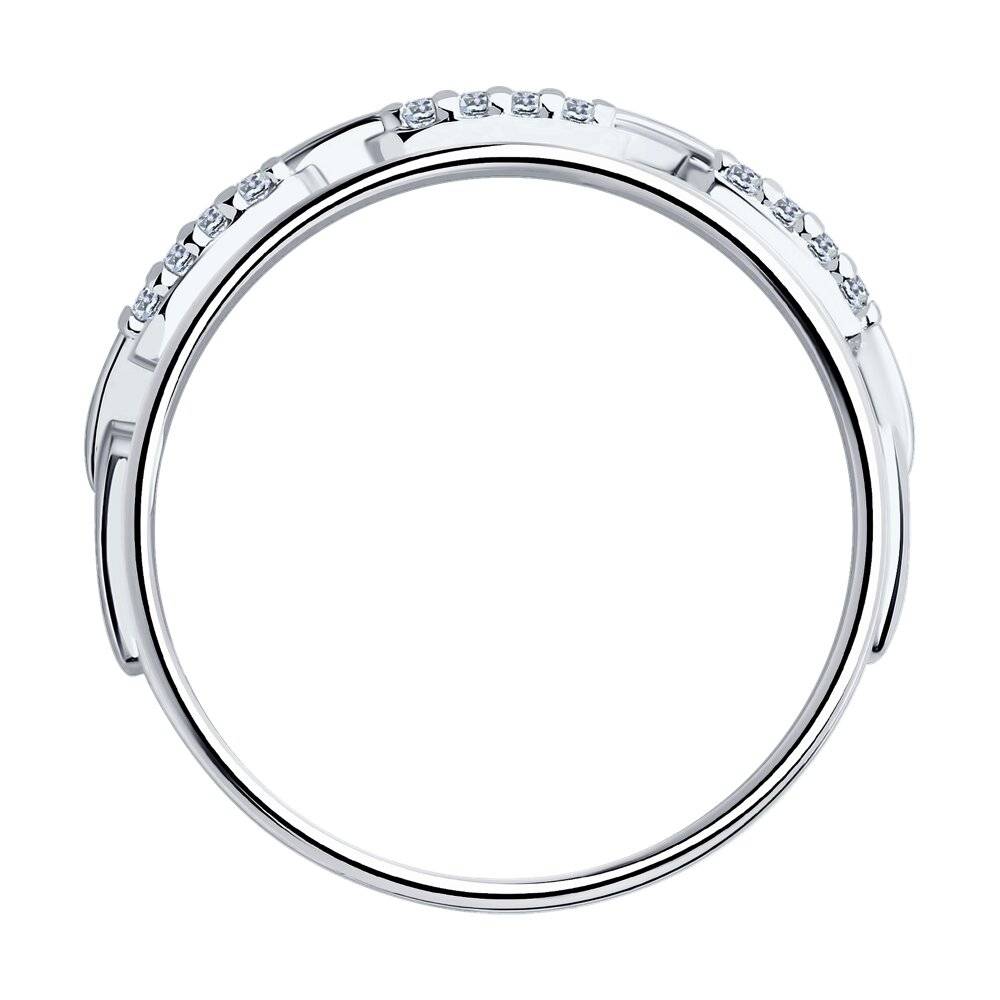 Кольцо из серебра с фианитами Ювелирное изделие - Кольцо из серебра с фианитами в магазине Best-Gold 141231